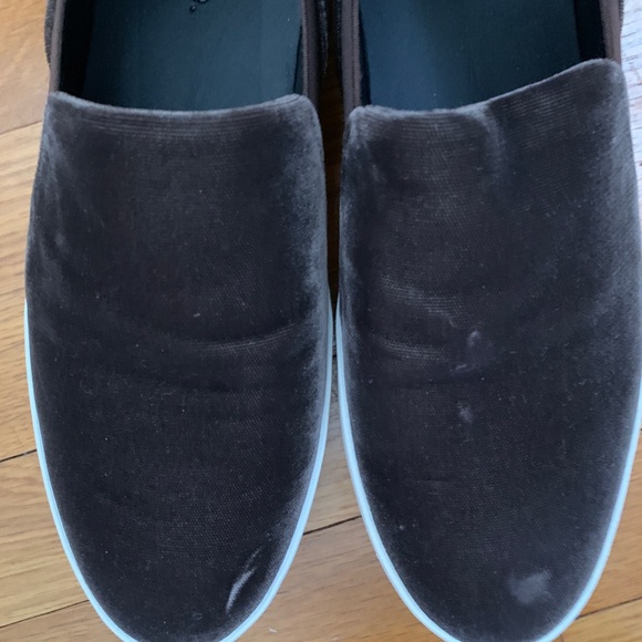 Vince Brown Velvet Size 8.5 Platform Sneakers - Picture 3 of 5